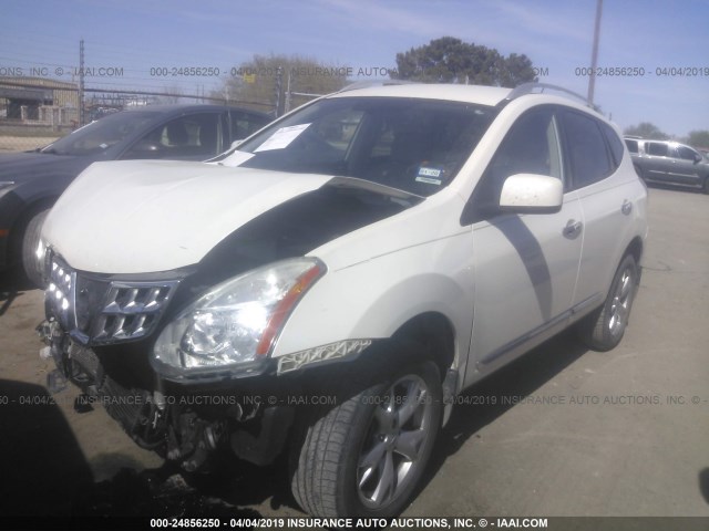 JN8AS5MT6BW188088 - 2011 NISSAN ROGUE S/SV/KROM WHITE photo 2