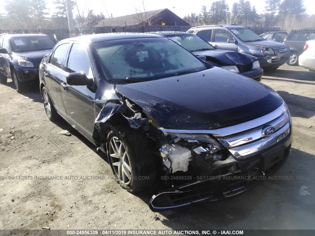 3FAHP0JA8CR196396 - 2012 FORD FUSION SEL BLACK photo 1