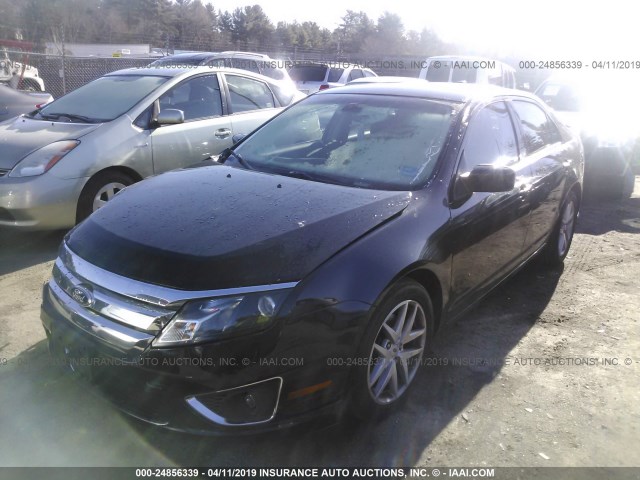 3FAHP0JA8CR196396 - 2012 FORD FUSION SEL BLACK photo 2