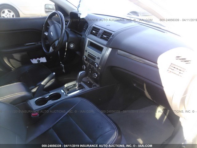 3FAHP0JA8CR196396 - 2012 FORD FUSION SEL BLACK photo 5