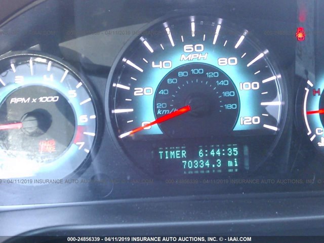 3FAHP0JA8CR196396 - 2012 FORD FUSION SEL BLACK photo 7