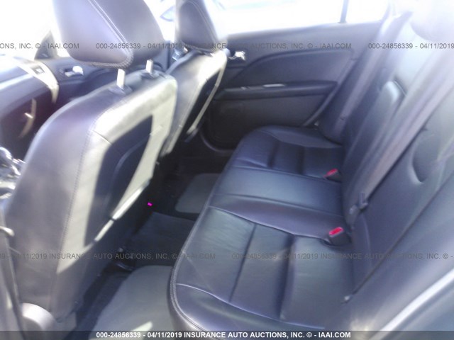 3FAHP0JA8CR196396 - 2012 FORD FUSION SEL BLACK photo 8