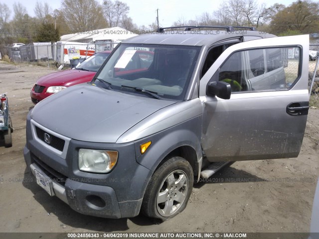 5J6YH28533L052288 - 2003 HONDA ELEMENT EX GRAY photo 2