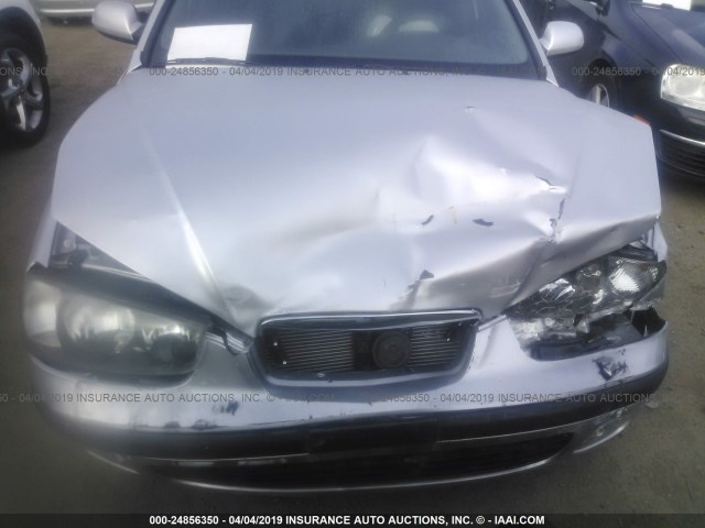 KMHDN55D02U059861 - 2002 HYUNDAI ELANTRA GLS/GT SILVER photo 6