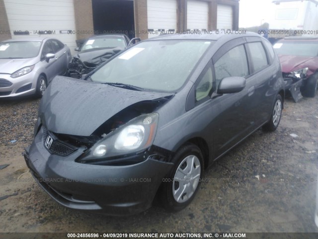 JHMGE8H39DC015161 - 2013 HONDA FIT GRAY photo 2