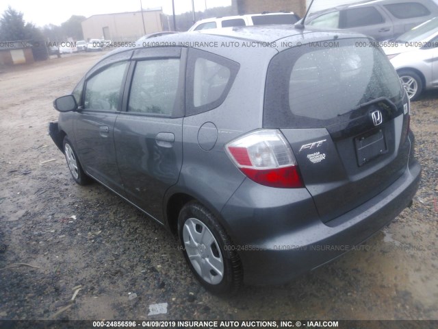 JHMGE8H39DC015161 - 2013 HONDA FIT GRAY photo 3