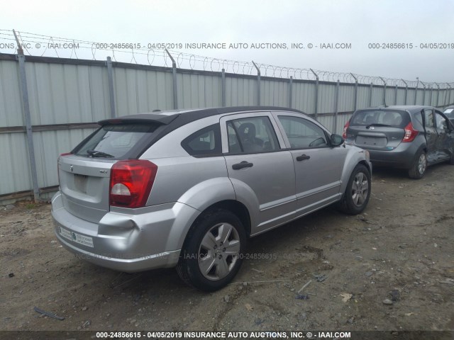 1B3HB48B87D150016 - 2007 DODGE CALIBER SXT SILVER photo 4