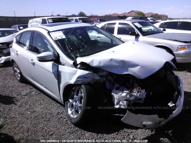 1FADP3N22EL305553 - 2014 FORD FOCUS TITANIUM WHITE photo 1