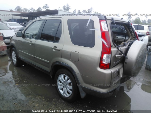 JHLRD78935C002230 - 2005 HONDA CR-V SE/EX GOLD photo 3