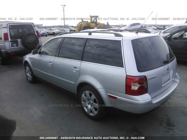 WVWWH63B43E411833 - 2003 VOLKSWAGEN PASSAT GLX ვერცხლისფერი ფოტო 3