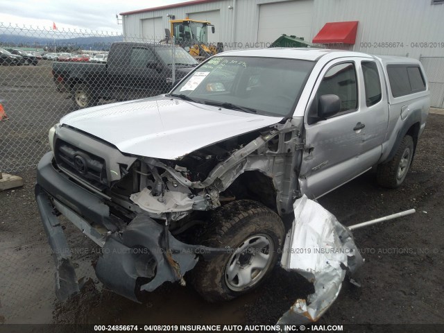 5TEUU42N88Z486395 - 2008 TOYOTA TACOMA ACCESS CAB ვერცხლისფერი ფოტო 2
