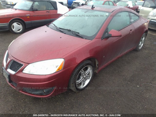 1G2ZK17K794232135 - 2009 PONTIAC G6 GT RED photo 2