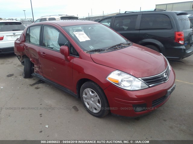 3N1BC1AP6AL416952 - 2010 NISSAN VERSA S/SL RED photo 1