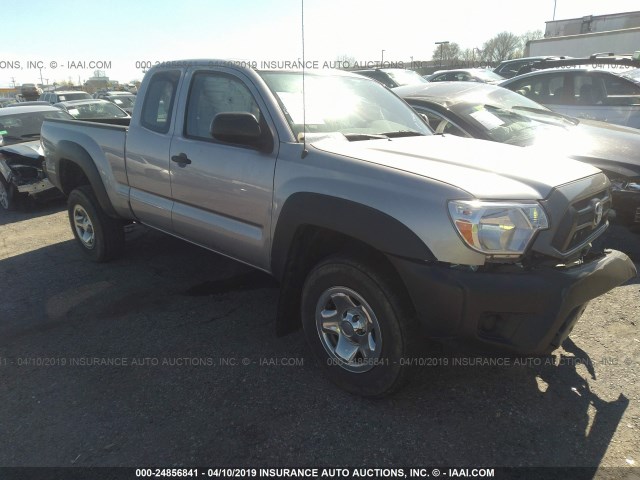5TFUX4EN8FX038424 - 2015 TOYOTA TACOMA ACCESS CAB ვერცხლისფერი ფოტო 1