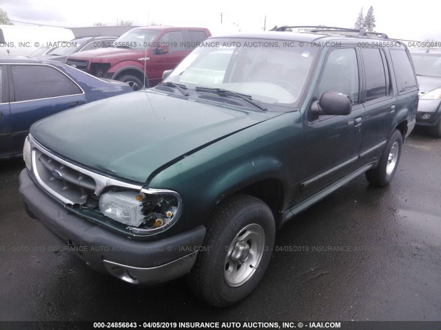 1FMZU73EXYUA87904 - 2000 FORD EXPLORER XLT GREEN photo 2