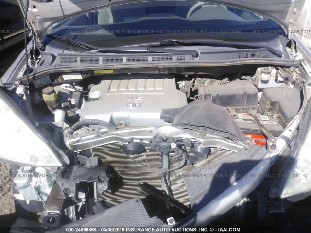 5TDZK23C58S196867 - 2008 TOYOTA SIENNA CE/LE SILVER photo 10