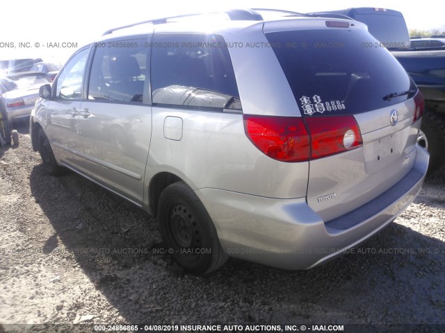 5TDZK23C58S196867 - 2008 TOYOTA SIENNA CE/LE SILVER photo 3