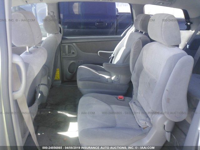 5TDZK23C58S196867 - 2008 TOYOTA SIENNA CE/LE SILVER photo 8