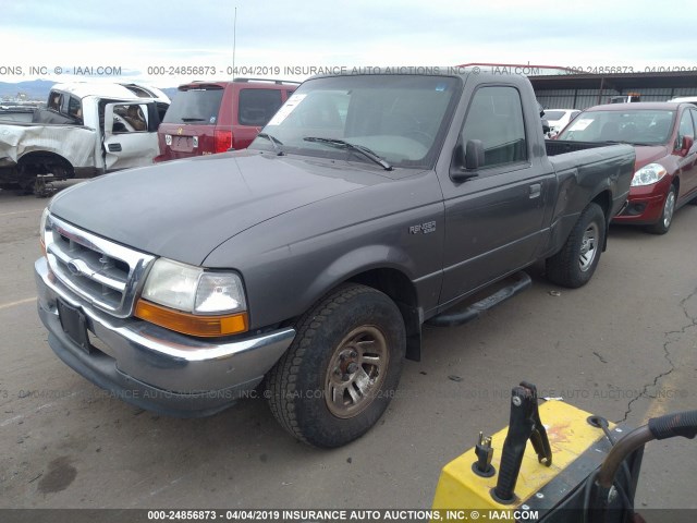 1FTYR10V7XUA58071 - 1999 FORD RANGER GRAY photo 2