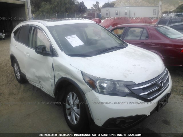 5J6RM3H73EL018250 - 2014 HONDA CR-V EXL WHITE photo 1