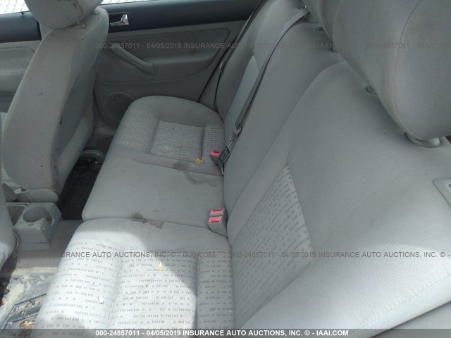 9BWFL61J144001321 - 2004 VOLKSWAGEN GOLF GL GRAY photo 8