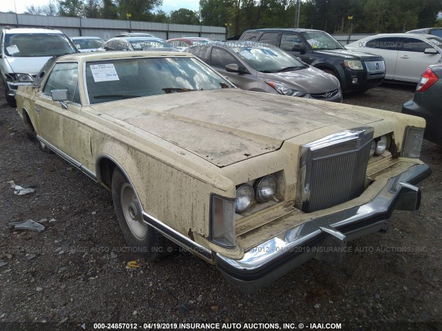 7Y89A827114 - 1977 LINCOLN CONTINENTAL  GOLD photo 1