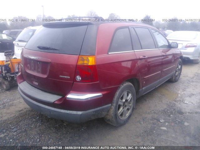 2C8GF68434R182827 - 2004 CHRYSLER PACIFICA RED photo 4