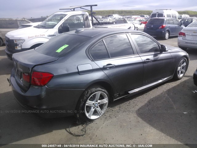 WBA3C1C52DF439797 - 2013 BMW 328 I SULEV GRAY photo 4