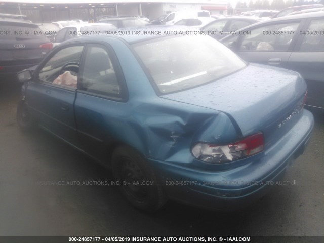 JF1GM225XTG410846 - 1996 SUBARU IMPREZA BRIGHTON GREEN photo 3