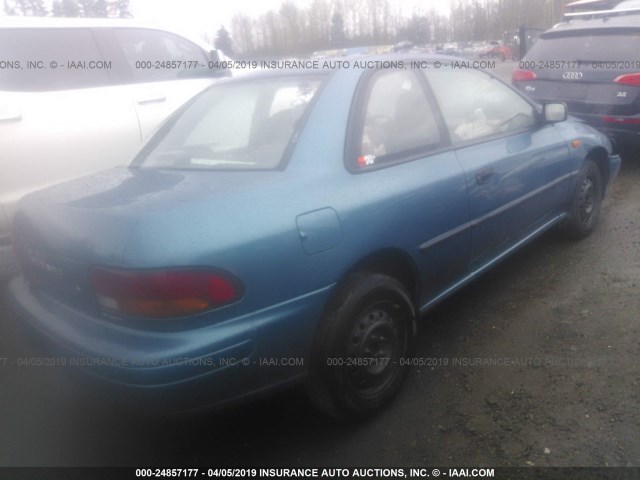 JF1GM225XTG410846 - 1996 SUBARU IMPREZA BRIGHTON GREEN photo 4