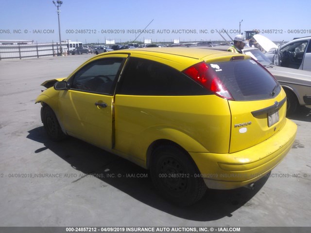 1FAFP31N07W277987 - 2007 FORD FOCUS ZX3/S/SE/SES YELLOW photo 3
