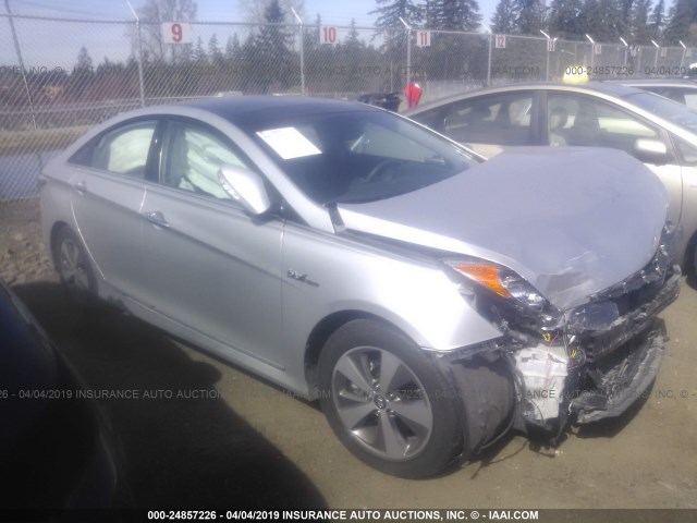 KMHEC4A40BA000269 - 2011 HYUNDAI SONATA HYBRID SILVER photo 1