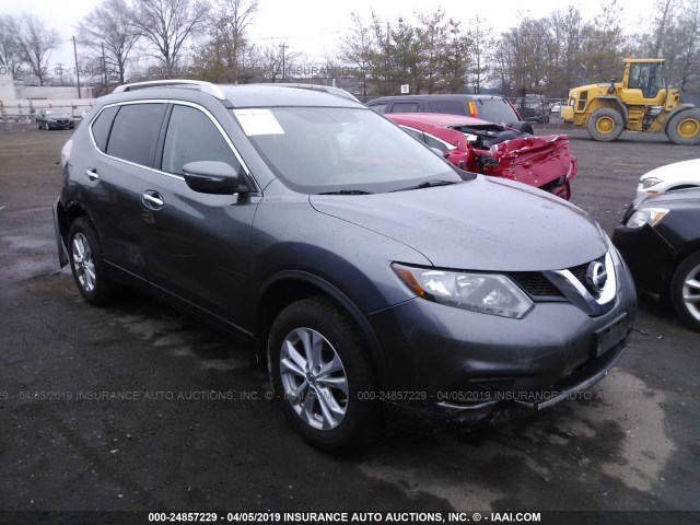 5N1AT2MK6EC789713 - 2014 NISSAN ROGUE S/SL/SV GRAY photo 1