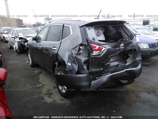 5N1AT2MK6EC789713 - 2014 NISSAN ROGUE S/SL/SV GRAY photo 3