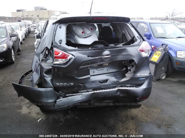 5N1AT2MK6EC789713 - 2014 NISSAN ROGUE S/SL/SV GRAY photo 6