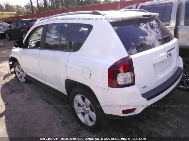 1C4NJCBA7GD648691 - 2016 JEEP COMPASS SPORT WHITE photo 3