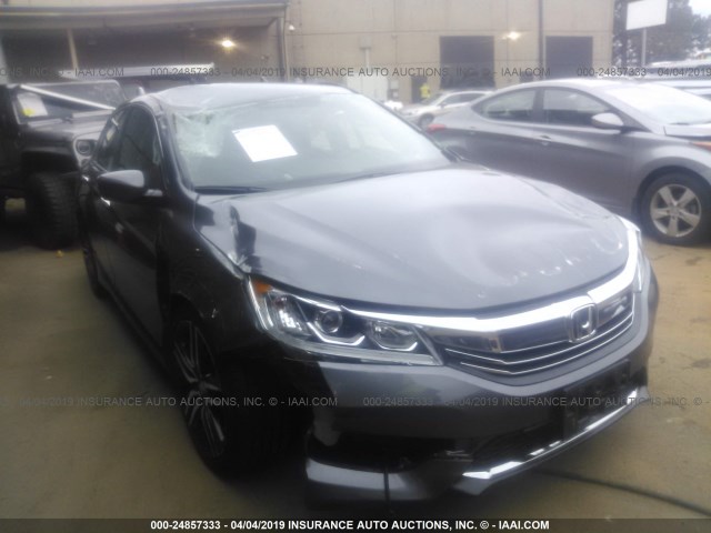 1HGCR2F58GA154396 - 2016 HONDA ACCORD SPORT GRAY photo 1