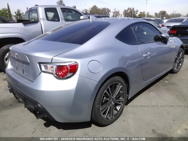 JF1ZNAA12G9704797 - 2016 TOYOTA SCION FR-S SILVER photo 4