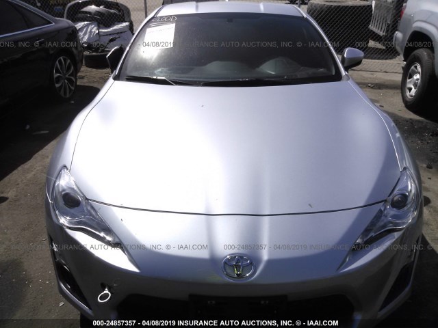 JF1ZNAA12G9704797 - 2016 TOYOTA SCION FR-S SILVER photo 6