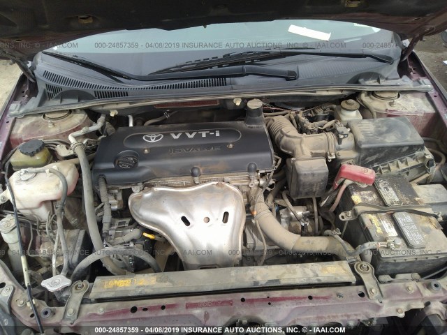 JTKDE167X80227374 - 2008 TOYOTA SCION TC იასამნისფერი ფოტო 10