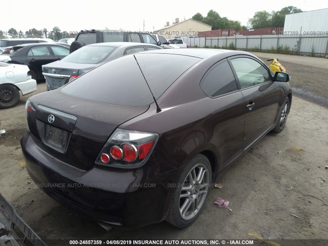 JTKDE167X80227374 - 2008 TOYOTA SCION TC იასამნისფერი ფოტო 4