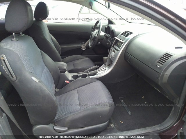 JTKDE167X80227374 - 2008 TOYOTA SCION TC იასამნისფერი ფოტო 5