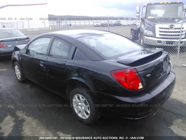 1G8AN12F63Z205667 - 2003 SATURN ION LEVEL 2 黑色 照片 3