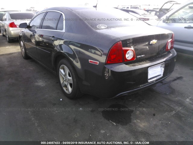 1G1ZB5EB4AF314413 - 2010 CHEVROLET MALIBU LS BLACK photo 3
