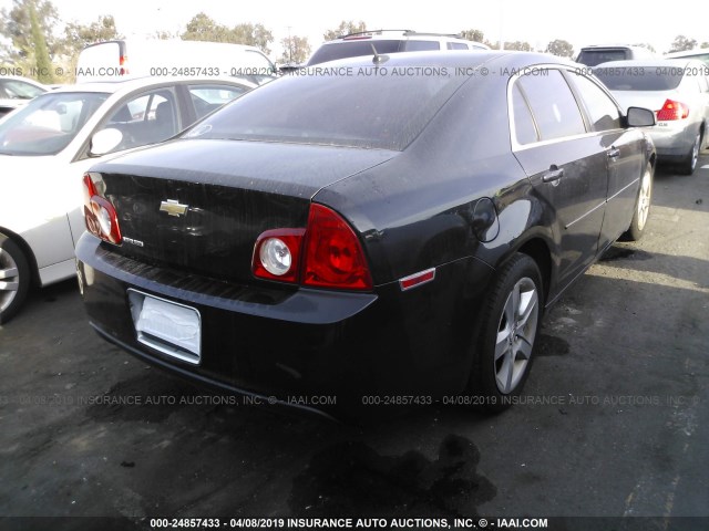1G1ZB5EB4AF314413 - 2010 CHEVROLET MALIBU LS BLACK photo 4