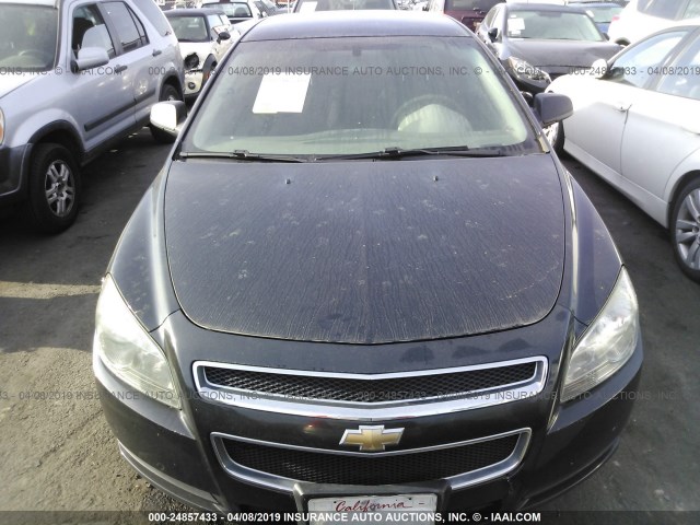 1G1ZB5EB4AF314413 - 2010 CHEVROLET MALIBU LS BLACK photo 6