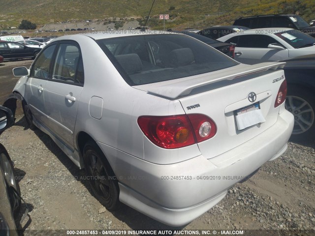 1NXBR32E73Z080916 - 2003 TOYOTA COROLLA CE/LE/S WHITE photo 3