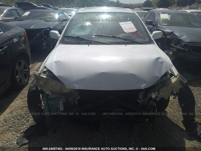 1NXBR32E73Z080916 - 2003 TOYOTA COROLLA CE/LE/S WHITE photo 6