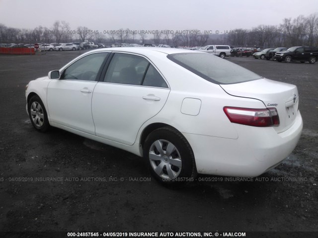 4T1BE46K78U792934 - 2008 TOYOTA CAMRY CE/LE/XLE/SE WHITE photo 3