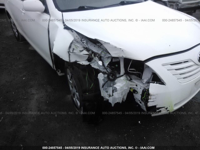 4T1BE46K78U792934 - 2008 TOYOTA CAMRY CE/LE/XLE/SE WHITE photo 6